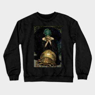 Cancer the Crab Zodiac Illustration Crewneck Sweatshirt